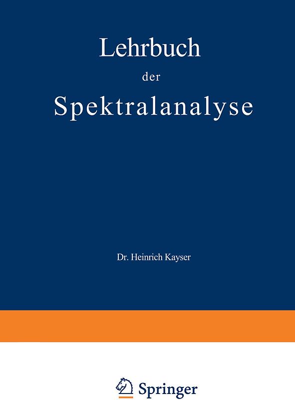 Lehrbuch der Spektralanalyse