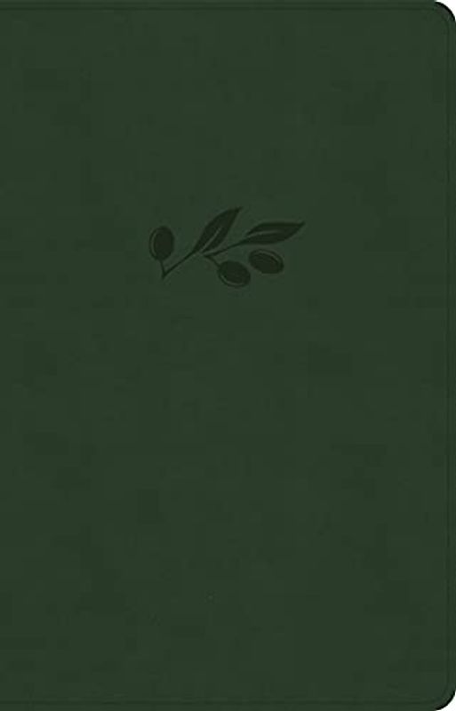 CSB Thinline Bible, Olive Leathertouch