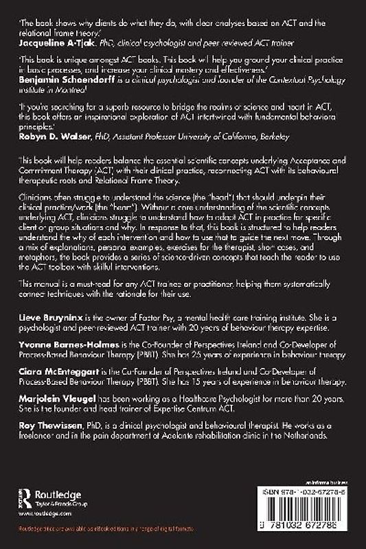 Practicing Acceptance and Commitment Therapy with Head and Heart