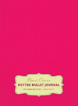 Large 8.5 x 11 Dotted Bullet Journal (Pink #17) Hardcover - 245 Numbered Pages
