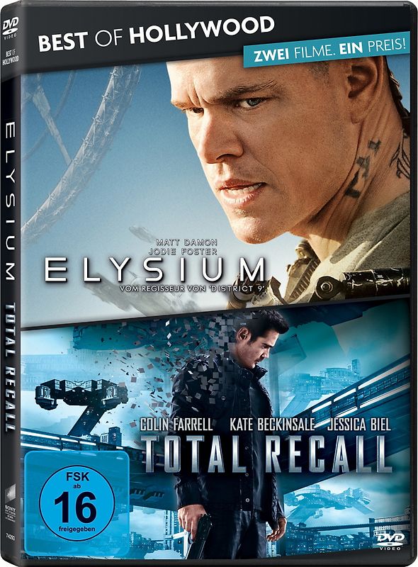 Elysium/Total Recall (2012) - Best of Hollywood/2 Movie Collector's Pack 160 [2 DVDs] DVD