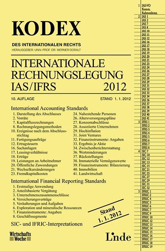KODEX Internationale Rechnungslegung IAS/IFRS 2012