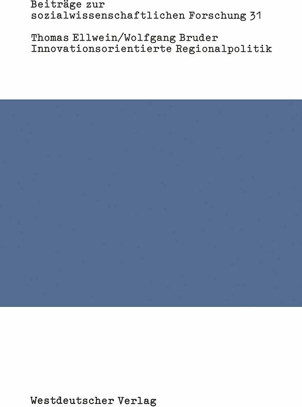 Innovationsorientierte Regionalpolitik