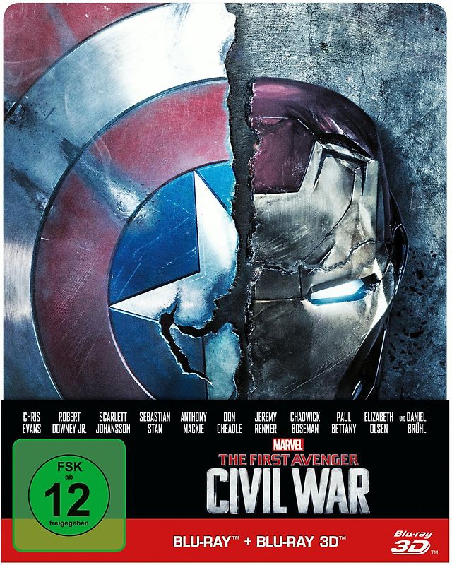 The First Avenger: Civil War [3D + Blu-ray, Steelbook] 3D Blu-ray Disc
