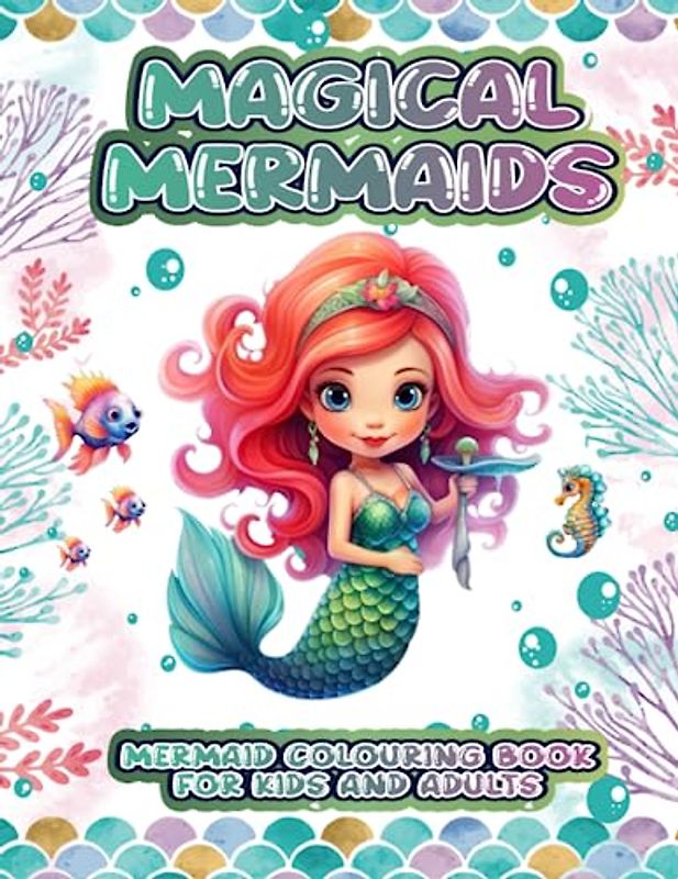 Magical Mermaids: Mermaid Colouring Book for Kids and Adults: Colouring Book with Beautiful Mermaids for All Ages