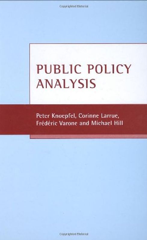 Public Policy Analysis - Larrue, Corinne