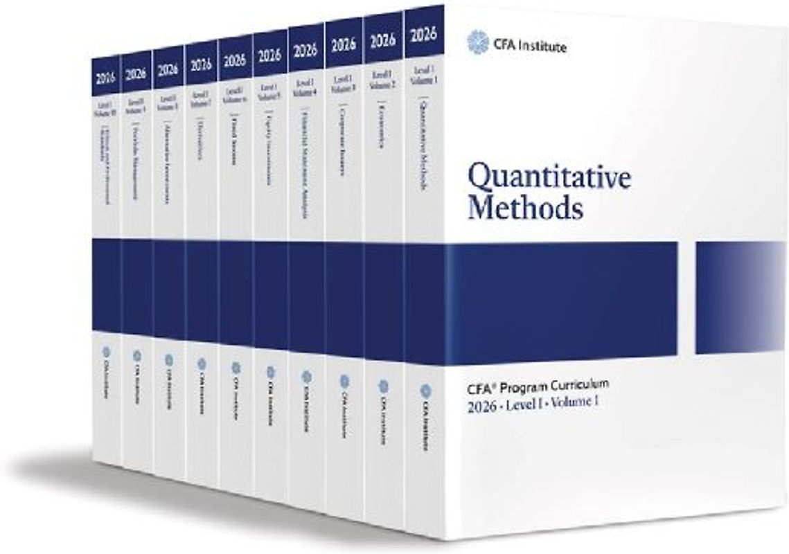 2026 Cfa Program Curriculum Level I Box Set