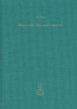 Manuscript, Text and Literature
