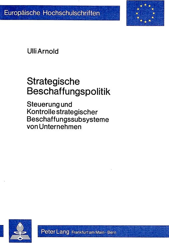 Strategische Beschaffungspolitik