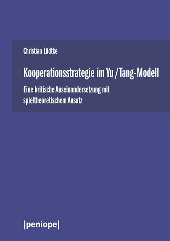 Kooperationsstrategie im Yu/Tang-Modell