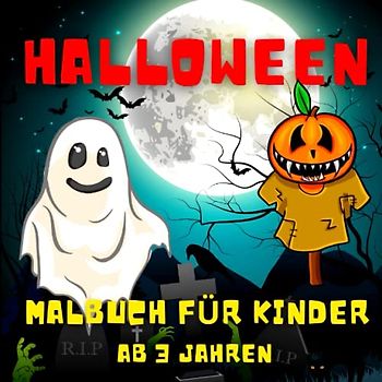Halloween Malbuch für Kinder ab 3 Jahren: Gruselige Halloween-Monster. Designs einschließlich Hexen, Geister, Fledermäuse und Ghouls Malvorlagen zum Ausmalen. Malvorlagen für Kinder