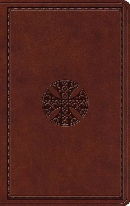 ESV Value Thinline Bible (Trutone, Brown, Mosaic Cross Design)