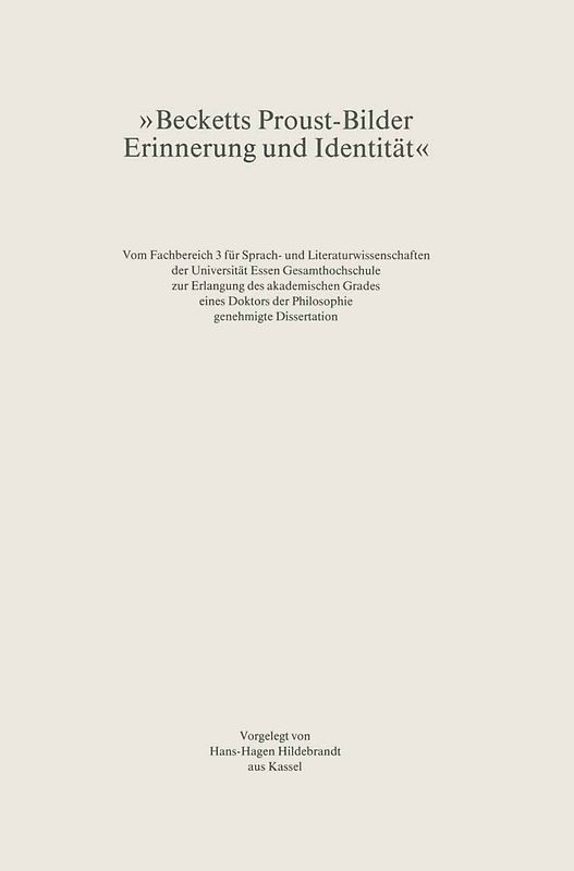 Becketts Proust-Bilder