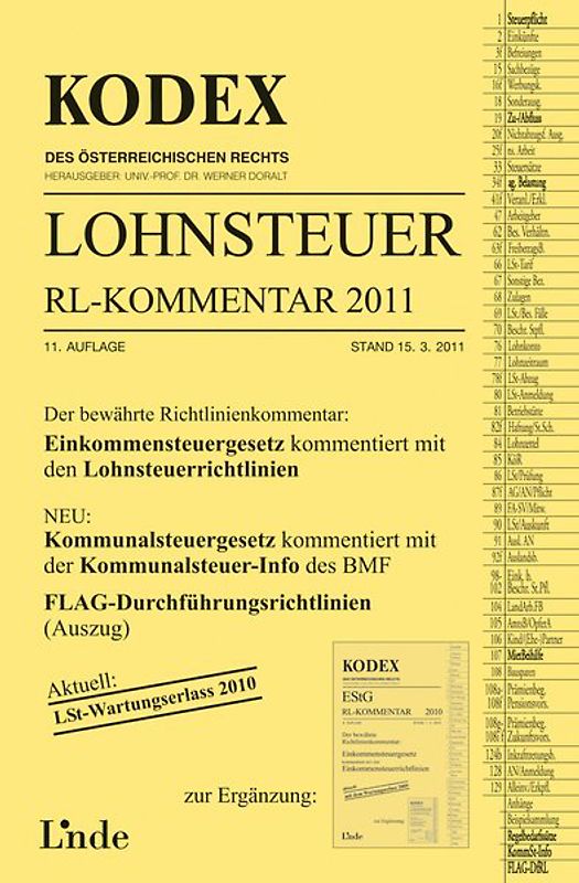 KODEX Lohnsteuer Richtlinien-Kommentar 2011