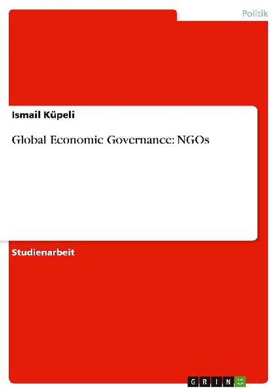 Global Economic Governance: NGOs