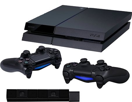 Sony PlayStation 4 500 GB [inkl. 2 Wireless Controller, Kamera] glänzend schwarz