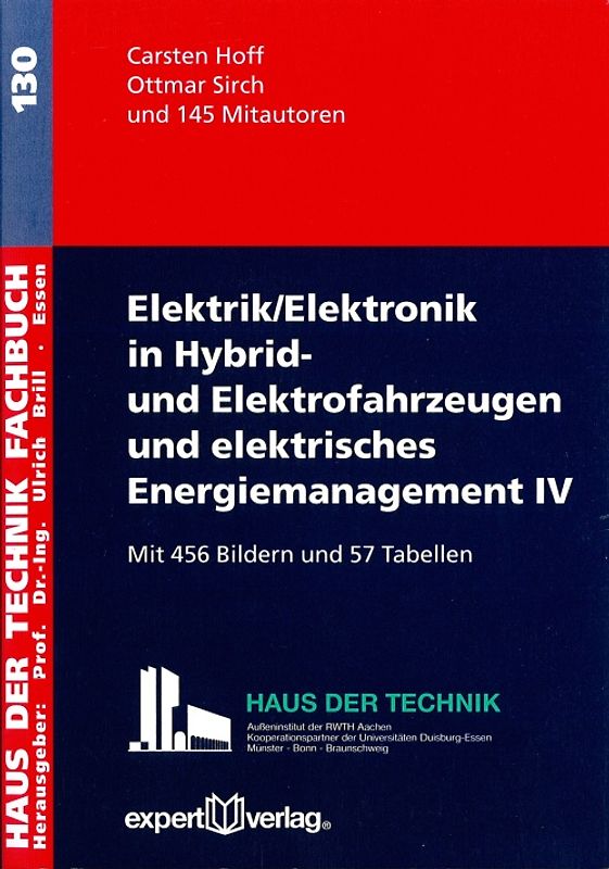 Elektrik/Elektronik in Hybrid- und Elektrofahrzeugen und elektrisches Energiemanagement IV