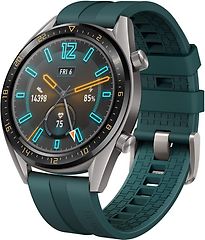 Image of Huawei Watch GT 46,5 mm grijs met siliconenarmband groen [active edition] (Refurbished)