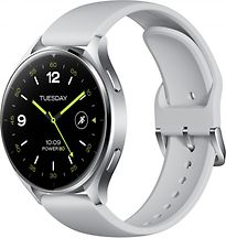 Image of Xiaomi Watch 2 46 mm zilver met silicone bandje wit [wifi] (Refurbished)