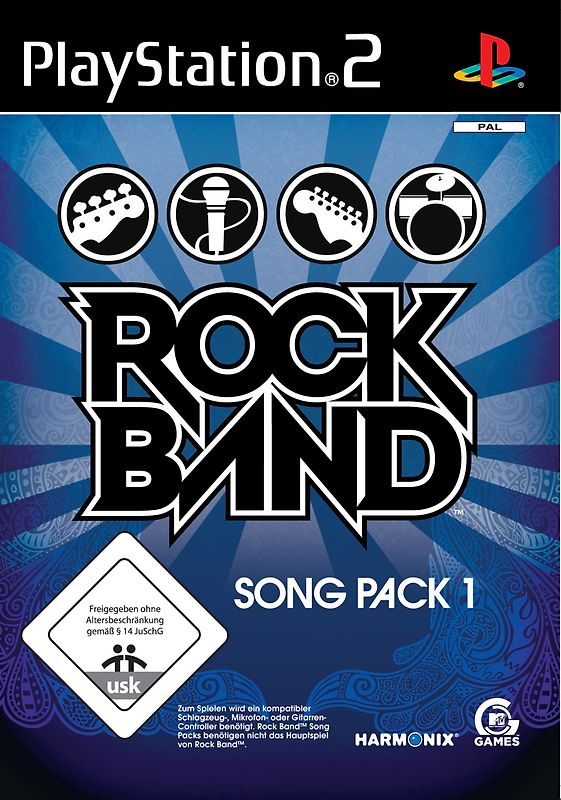 Rock Band: Song Pack 1 PlayStation 2
