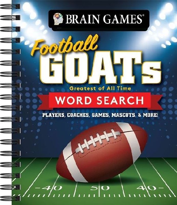 Brain Games - Football Goats (Greatest of All Time) Word Search