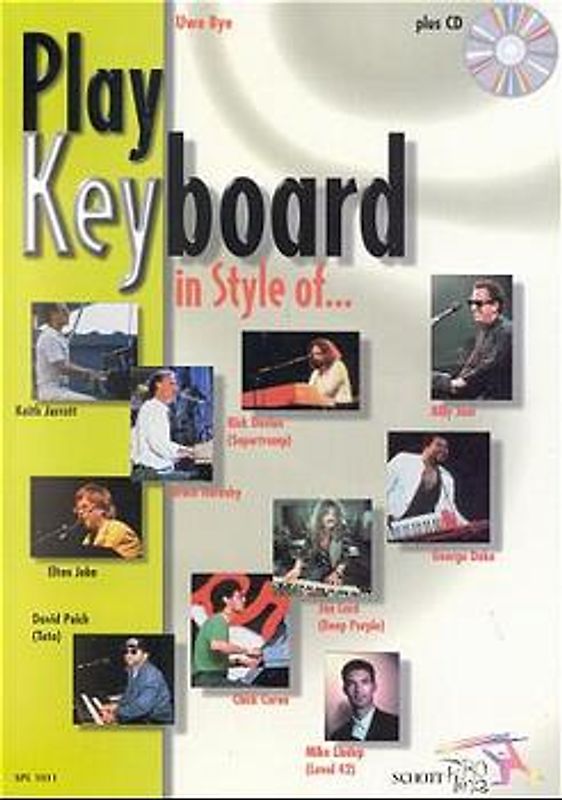 Play Keyboard in Style of.... Mike Lindup - Billy Joel - Rick Davies - David Paich - Elton John - Jon Lord - Bruce Hornsby - Chick Corea - Keith Jarrett - George Duke. Keyboard. Ausgabe mit CD.