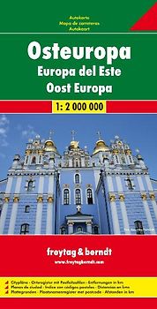 freytag & berndt Straßenkarte Osteuropa 1:2 Mio.