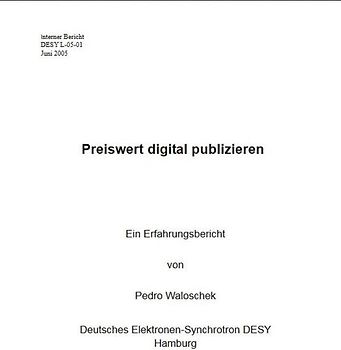 Preiswert digital publizieren