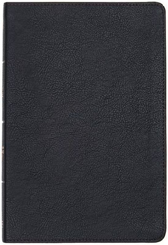 CSB Large Print Thinline Bible, Black Leathertouch