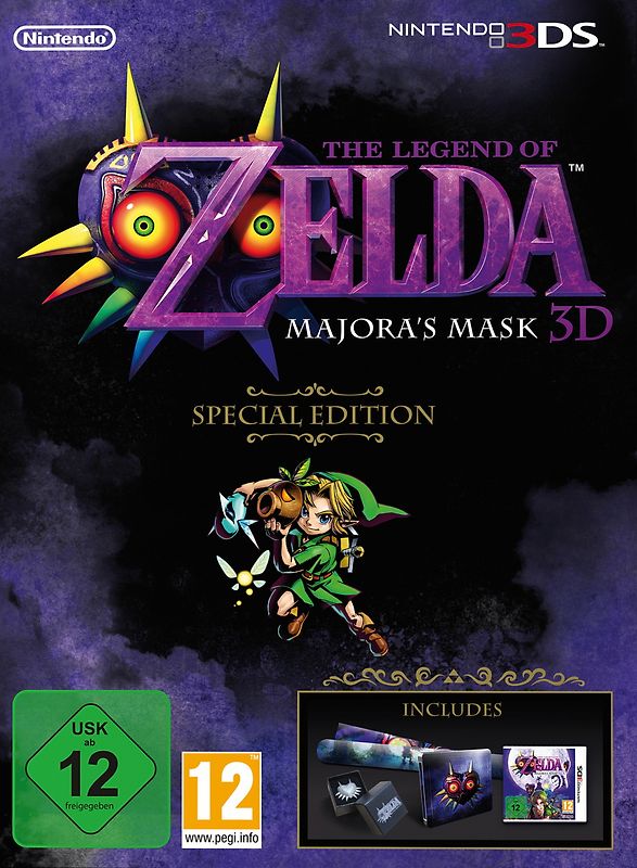 The Legend of Zelda: Majoras Mask 3D [Special Edition, Steelbook, Poster & Anstecknadel] Nintendo 3DS