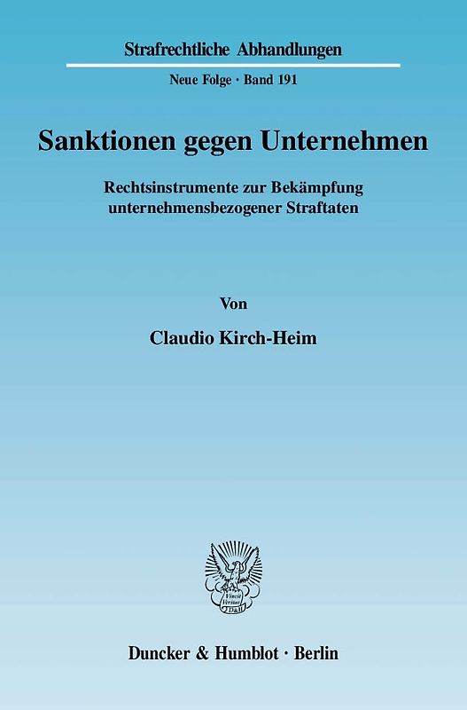 Sanktionen gegen Unternehmen.