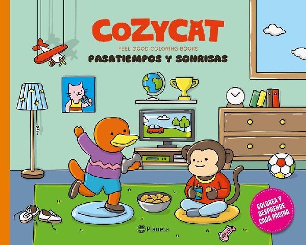 Cozy Cat 9. Pasatiempos Y Sonrisas / Cozy Cat 9. Hobbies and Smiles (Feel-Good Coloring Books)