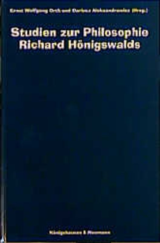 Studien zur Philosophie Richard Hönigswalds