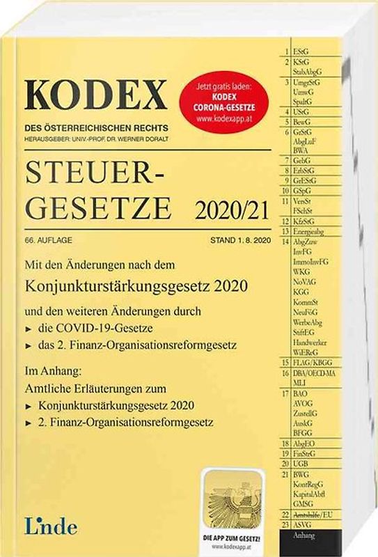 KODEX Steuergesetze 2020/21