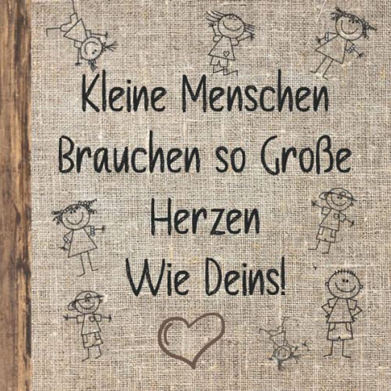 Vielen Dank für dein Großes Herz / Geschenk für Erzieherin, Erzieher / Abschied vom Kindergarten / Kita Geschenk / Abschiedsgeschenk Kita / Beste Erzieherin oder Erzieher