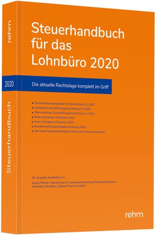 Steuerhandbuch für das Lohnbüro 2020