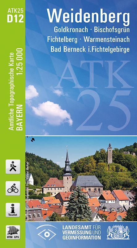 ATK25-D12 Weidenberg (Amtliche Topographische Karte 1:25000)