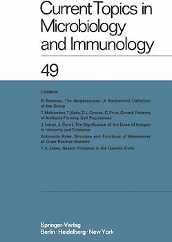 Current Topics in Microbiology and Immunology / Ergebnisse der Mikrobiologie und Immunitätsforschung