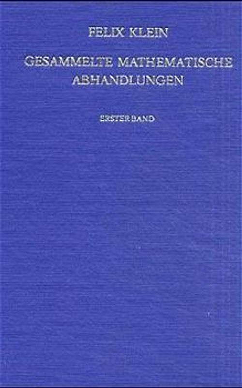 Gesammelte mathematische Abhandlungen