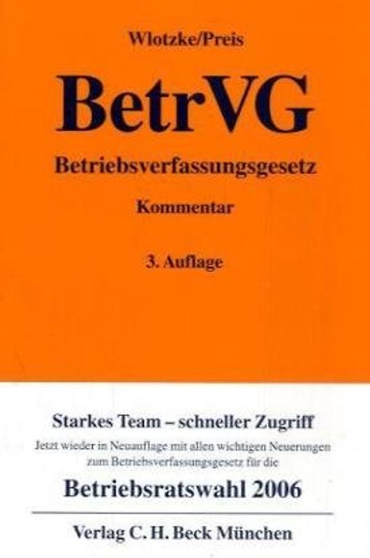 Betriebsverfassungsgesetz mit Wahlordnung