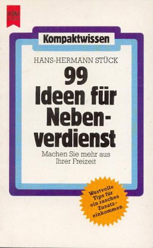 99 Ideen für Nebenverdienst