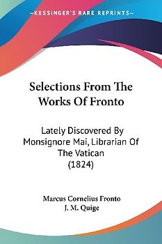Selections From The Works Of Fronto