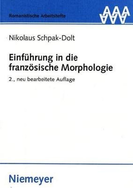 Einführung in die französische Morphologie