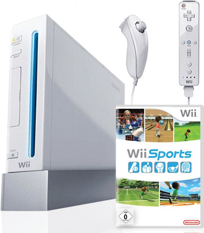 Nintendo Wii [inkl. Controller und Wii Sports, GameCube kompatibel] weiß