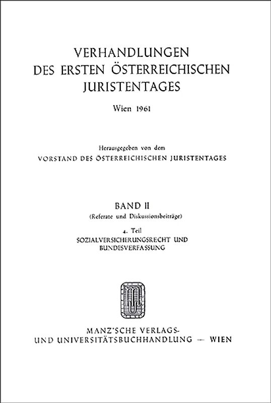 Sozialversicherungsrecht und Bundesverfassung