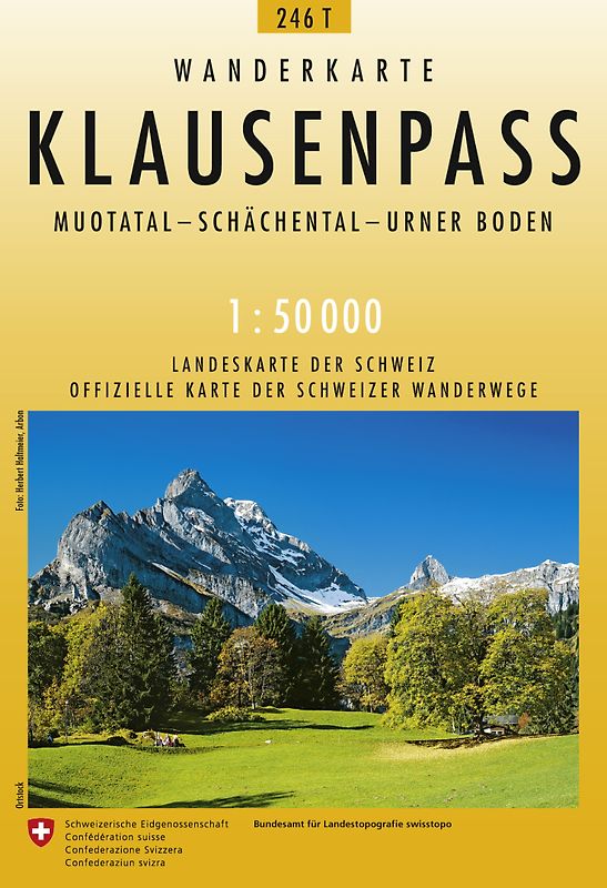 246T Klausenpass Wanderkarte