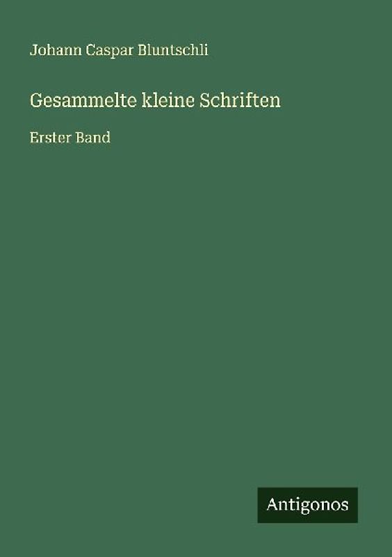 Gesammelte kleine Schriften