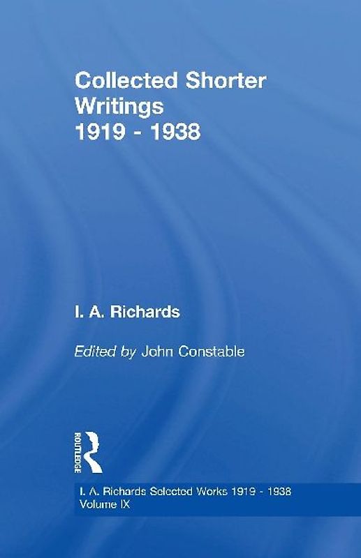 Collected Shorter Writings V9