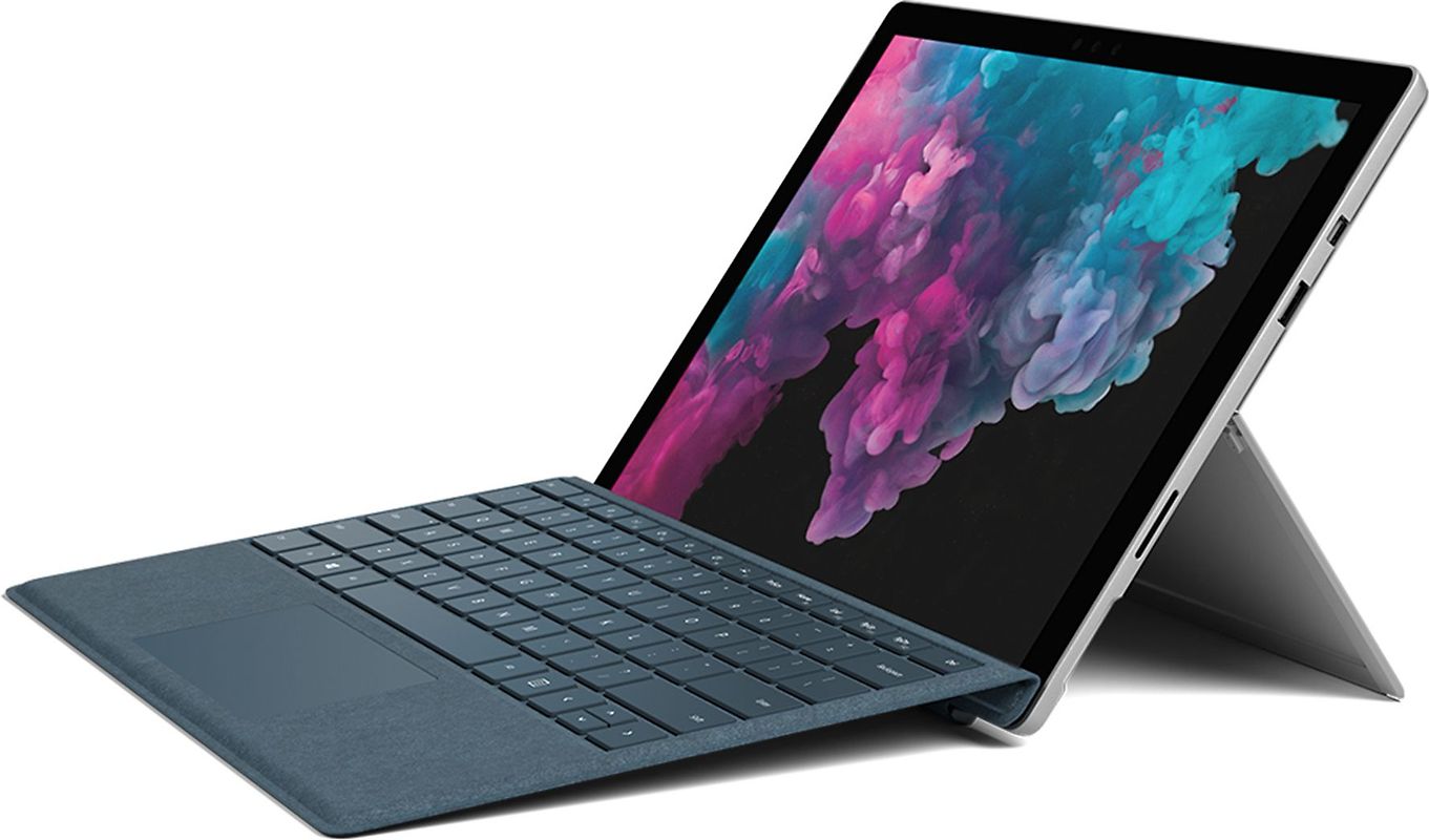 Microsoft Surface Pro 6 12,3" Intel Core i5 256GB SSD [Wi-Fi, inkl. kobaltblauem Keyboard Dock, Surface Pro 4-Type Cover] platin grau