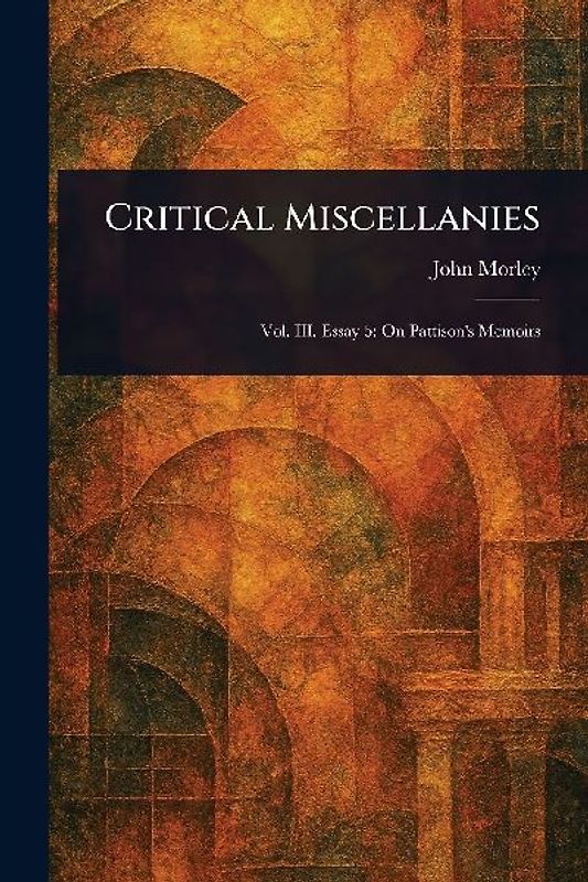 Critical Miscellanies